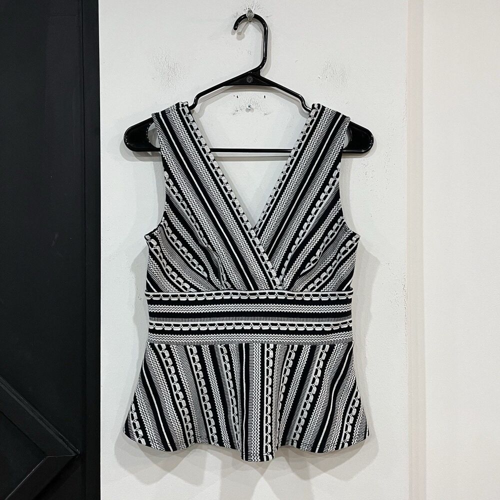 Vanessa Virginia By Anthropologie Sleeveless Peplum Top Size Small Office - Picture 1 of 5